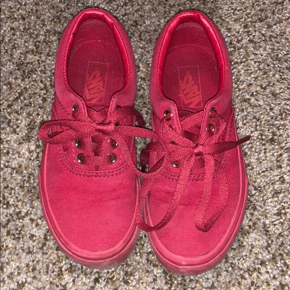 girls red vans
